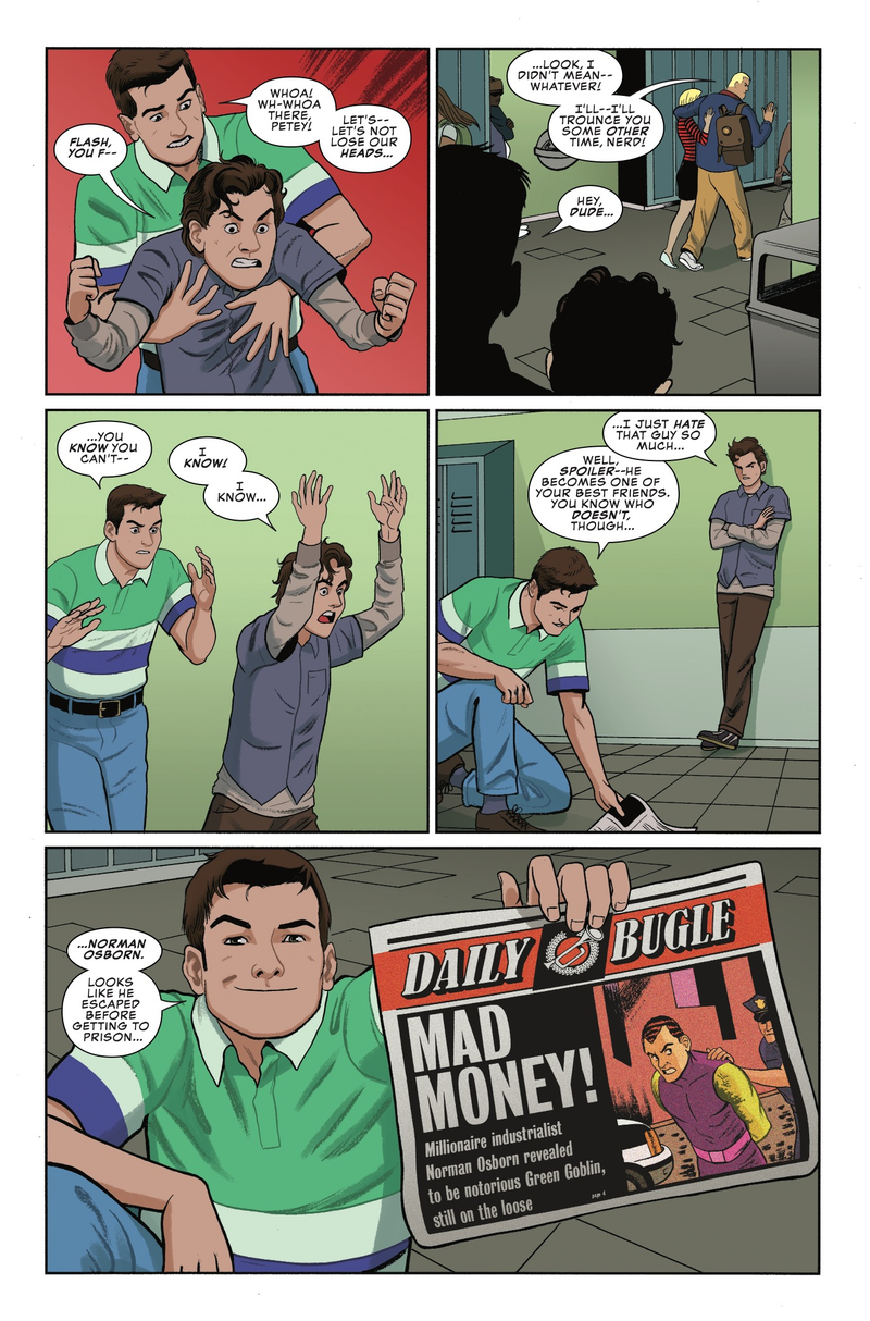 Illustration for article titled Peter Parker mentors his teenage self in this Spectacular Spider-Man exclusive